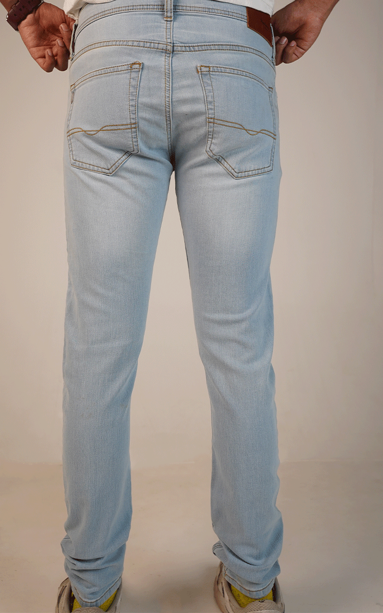 Pepy Branded Slim-Fit Jeans-Ice Blue MJ-26