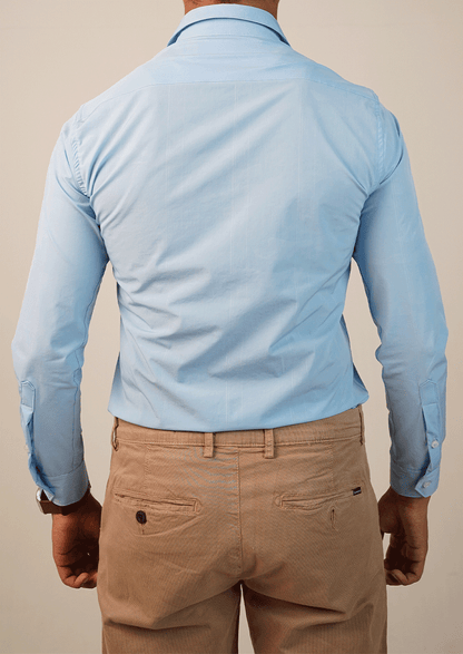 Branded Mens Formal Shirt-Sky Blue MFS-57