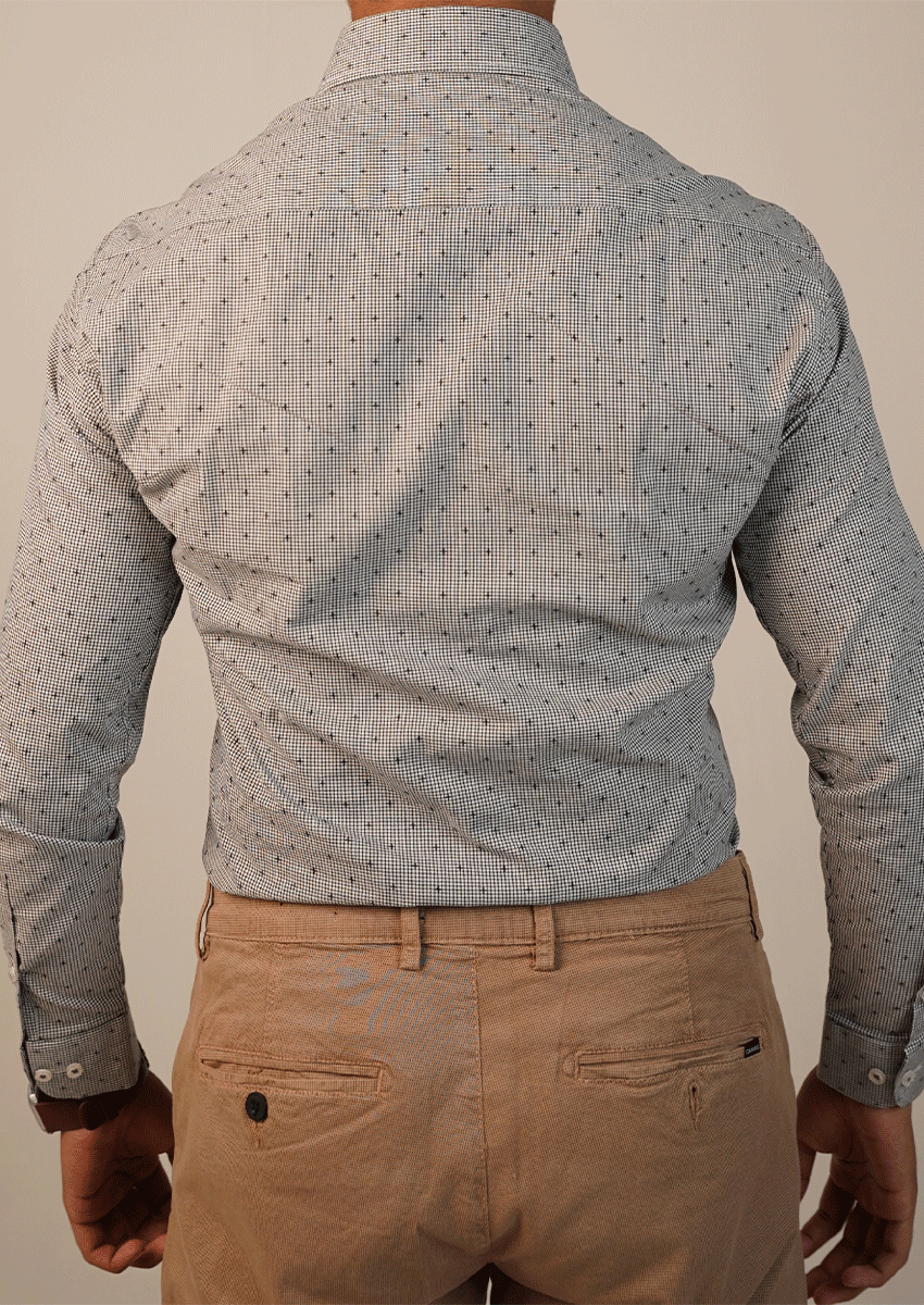 Calvy Klien Branded Mens Formal Shirt-Sky Blue Linear MFS-59