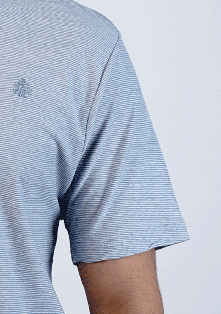 Spring Fld Branded Men's Blue Tee MT-37