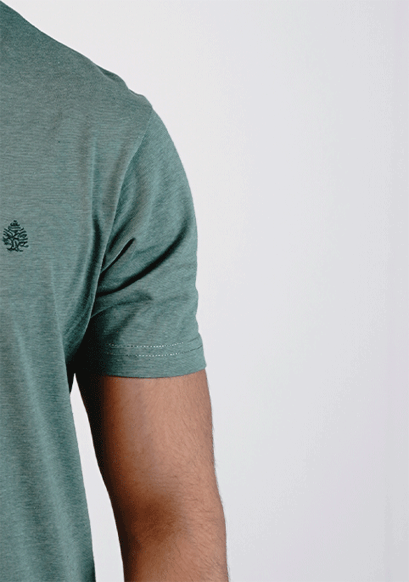 Spring Fld Branded Men's Forest Green  Tee MT-38