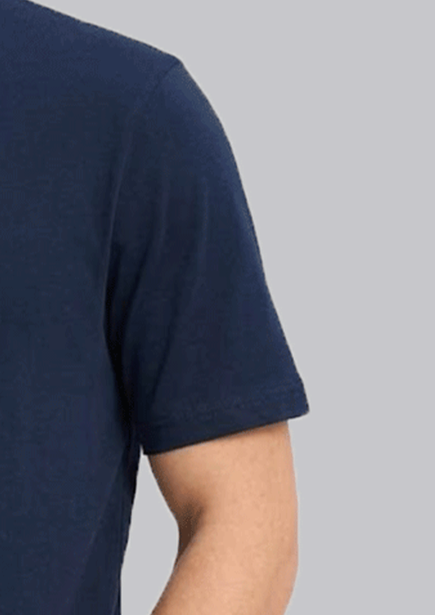 Hard Rok Branded Branded T-shirt Navy Blue Color MT-02