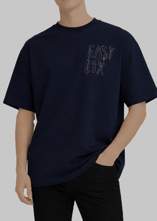 Zelig Branded Men's Navy Blue Tee MT-47
