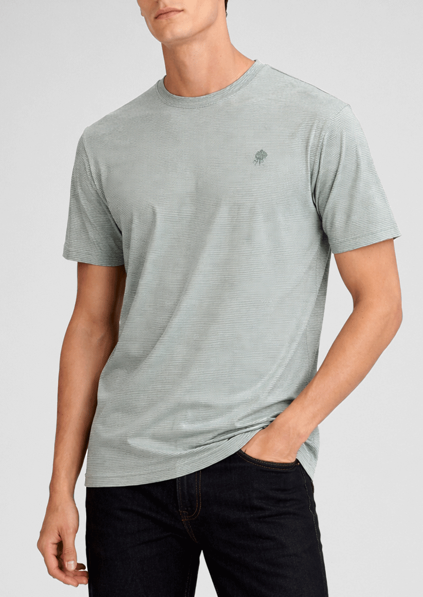 Spring Fld Branded Men's Sage Green Tee MT-46