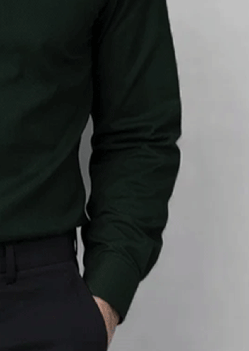 Zelig Branded Mens Formal Shirt-Forest Green MFS-33