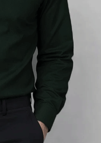 Zelig Branded Mens Formal Shirt-Forest Green MFS-33