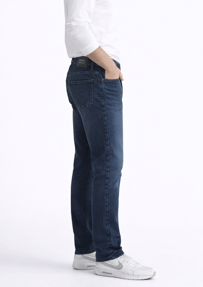 Zelig Branded Men’s Dark Blue Slim-Fit Stretch Denim Jeans MJ-15