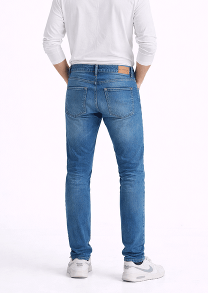 Men’s Branded Classic Blue Slim-Fit Denim Jeans MJ-23