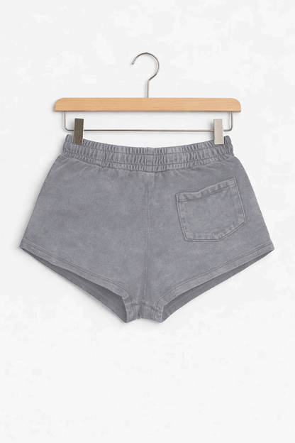 ALOS branded Womens Shorts-Light Grey MWS-24