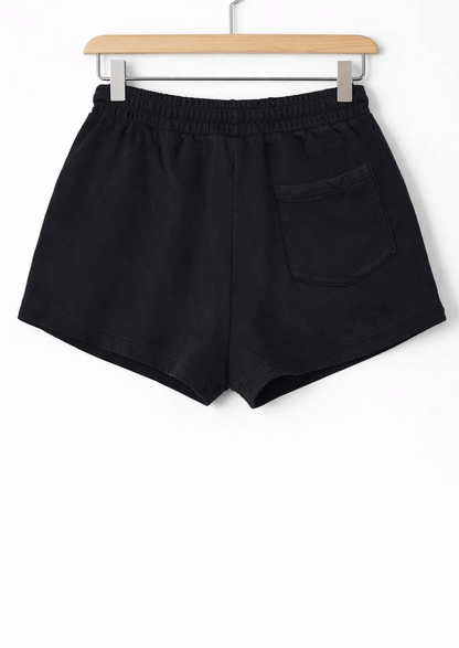 ALOS Branded Womens Shorts-Jet Black MWS-21