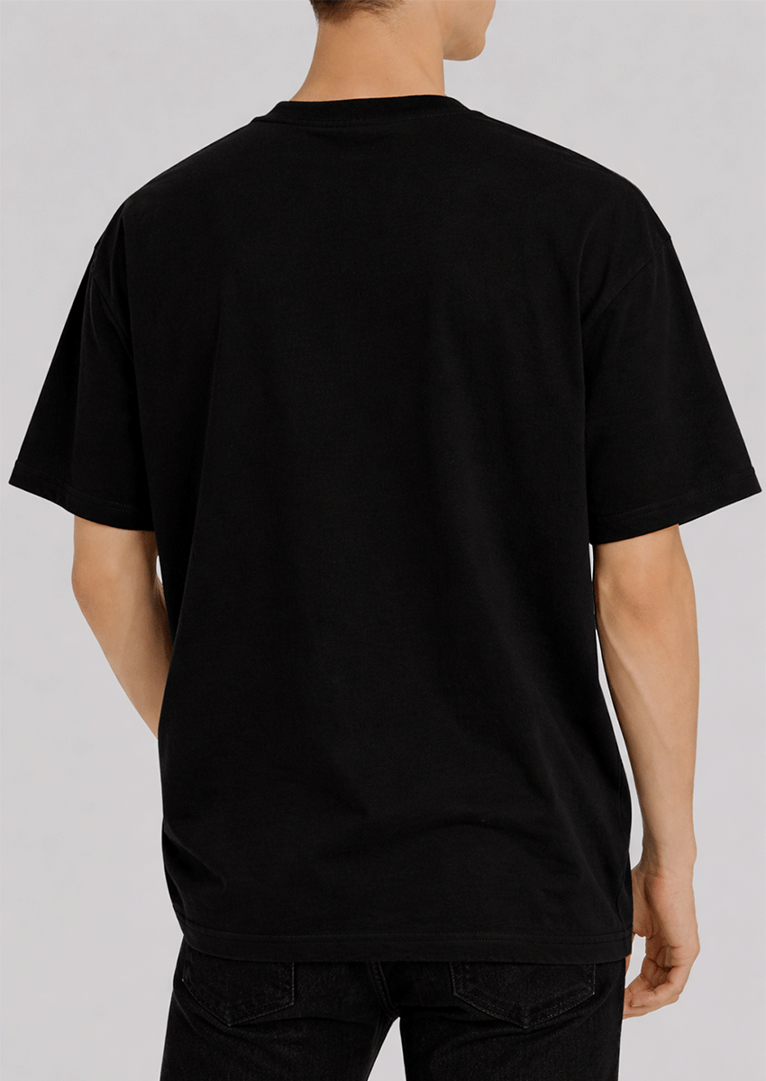 Zelig Branded Men's Jet Black Tee MT-48