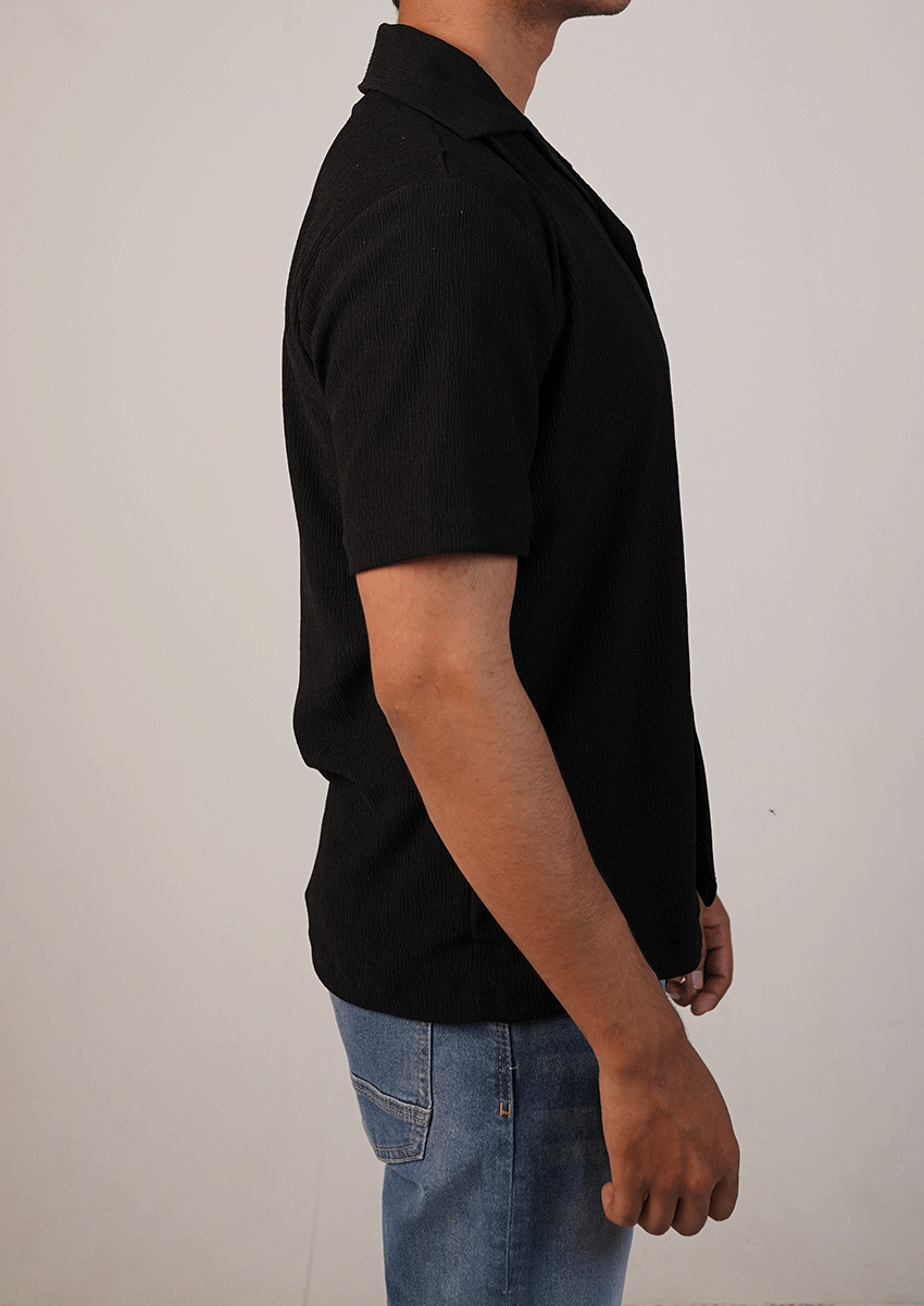 Pegadoor Branded Mens Casual Shirt-Black MCS-51