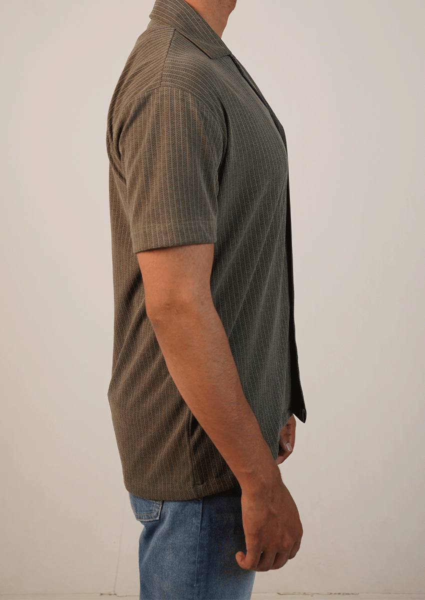 Pegadoor Branded Mens Casual Shirt-Sage Green MCS-53