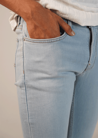 Pepy Branded Slim-Fit Jeans-Ice Blue MJ-26