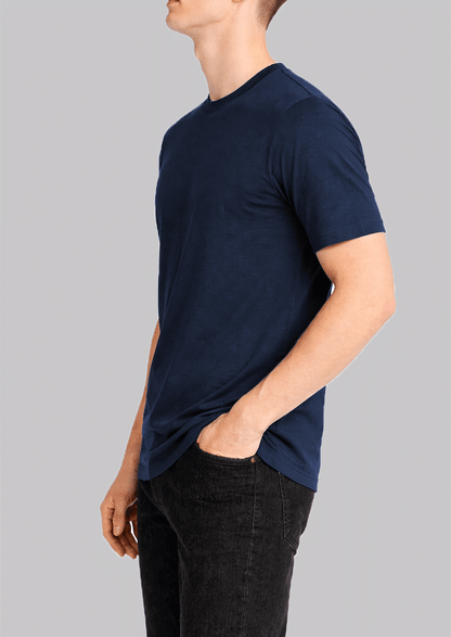 Hard Rok Branded Branded T-shirt Navy Blue Color MT-02