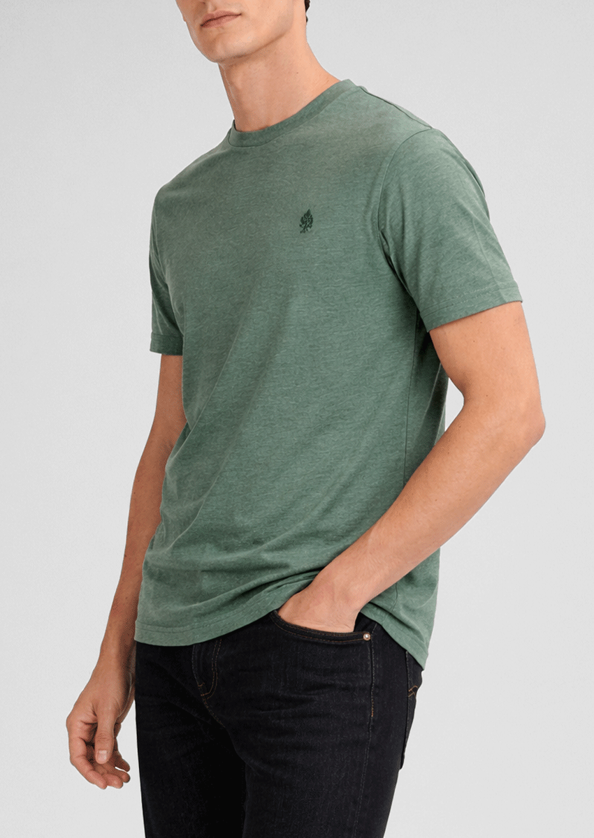 Spring Fld Branded Men's Forest Green  Tee MT-38