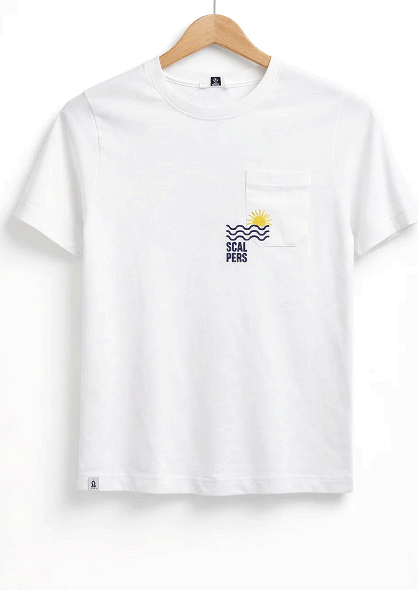 Scalp Branded Boy's Bright White T-Shirt BTS-24