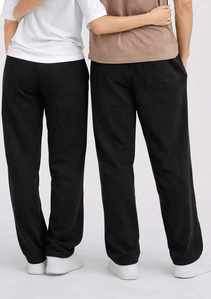 Younglay Branded Unisex Wide-Leg Trouser - Black UT-29