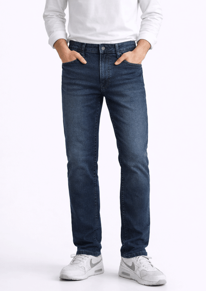 Zelig Branded Men’s Dark Blue Slim-Fit Stretch Denim Jeans MJ-15