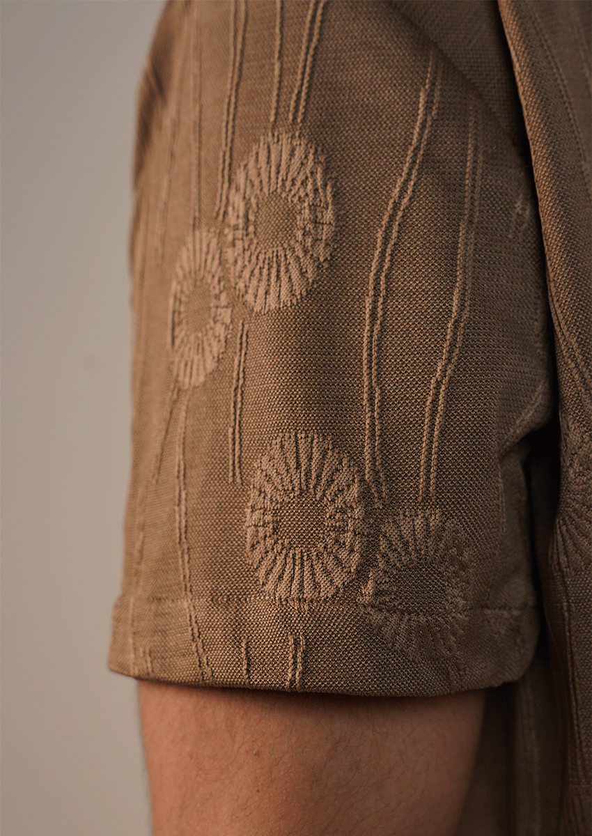 Pegadoor Branded Mens Casual Shirt-Mocha Brown MCS-59