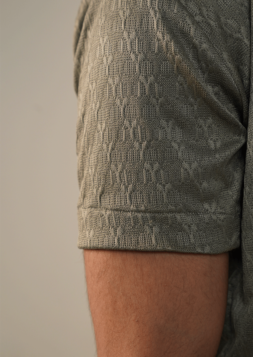 Pegadoor Branded Mens Casual Shirt-Sage Green MCS-50