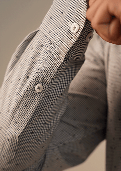 Calvy Klien Branded Mens Formal Shirt-Sky Blue Linear MFS-59