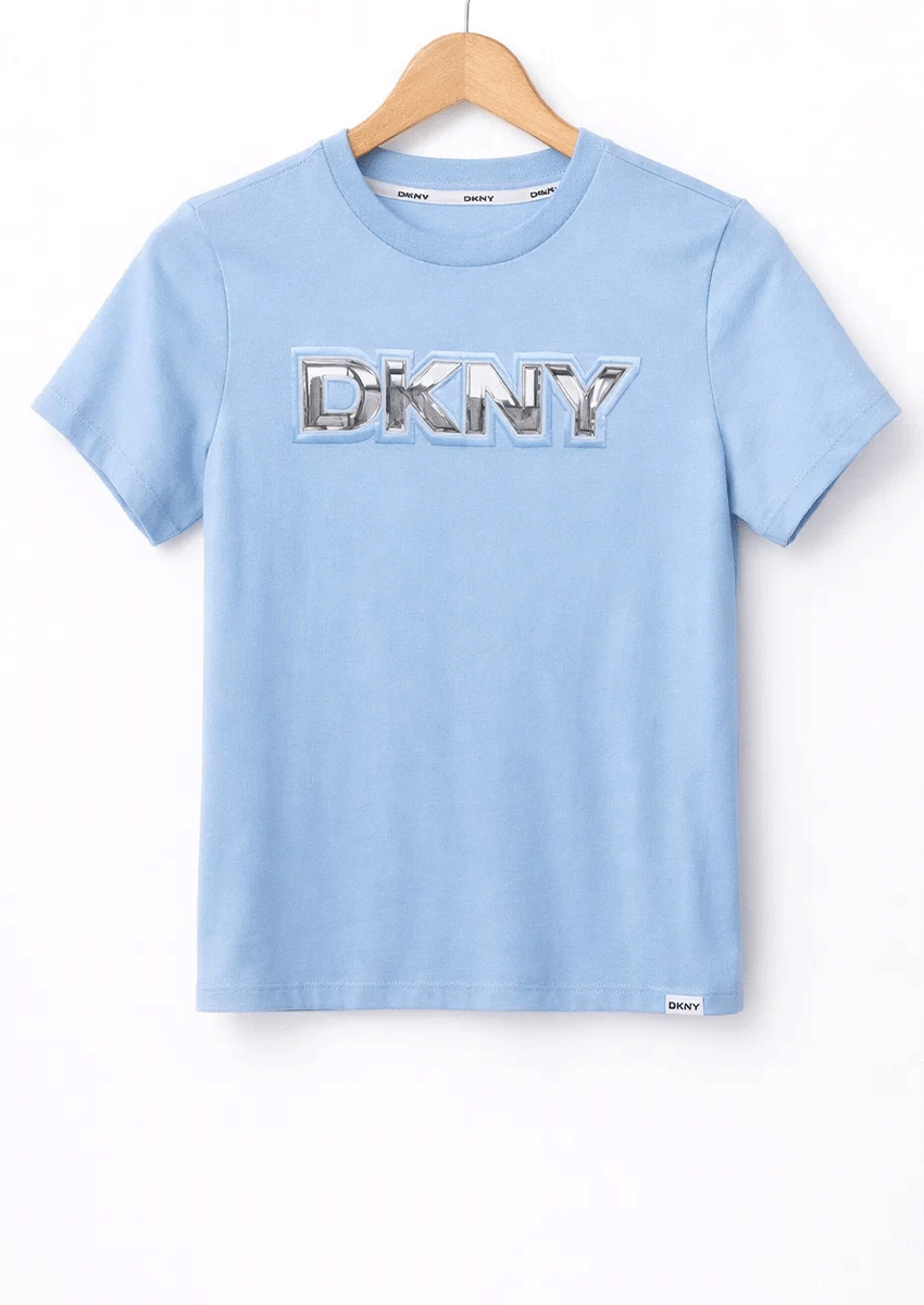 DKN Branded Boy's Sky Blue T-Shirt BTS-23