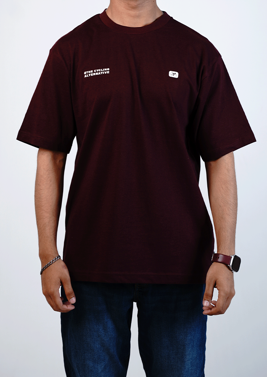 Spring Fld Branded Men's Maroon Tee MT-29