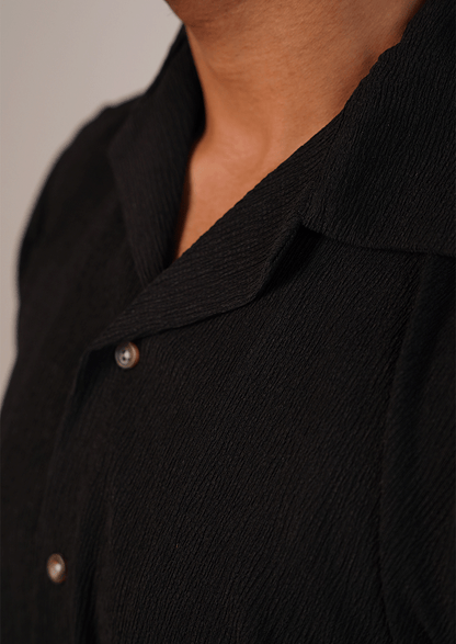 Pegadoor Branded Mens Casual Shirt-Black MCS-51