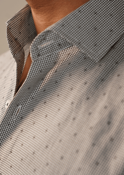 Calvy Klien Branded Mens Formal Shirt-Sky Blue Linear MFS-59