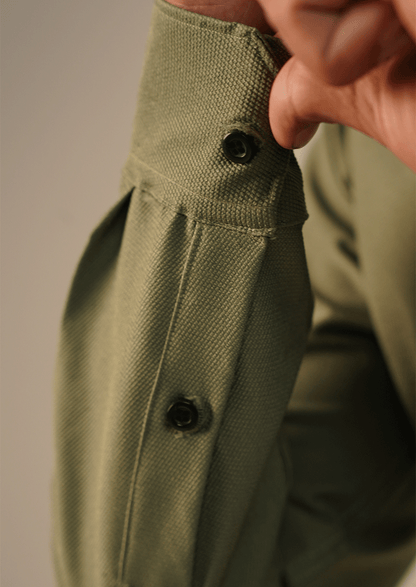 Branded Mens Formal Shirt-Olive Green MFS-57