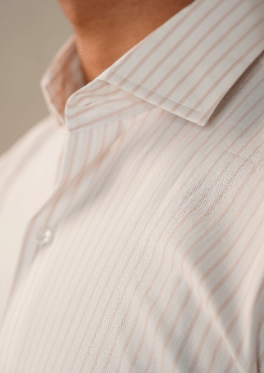 Calvy Klien Branded Mens Formal Shirt-Off-white MFS-61