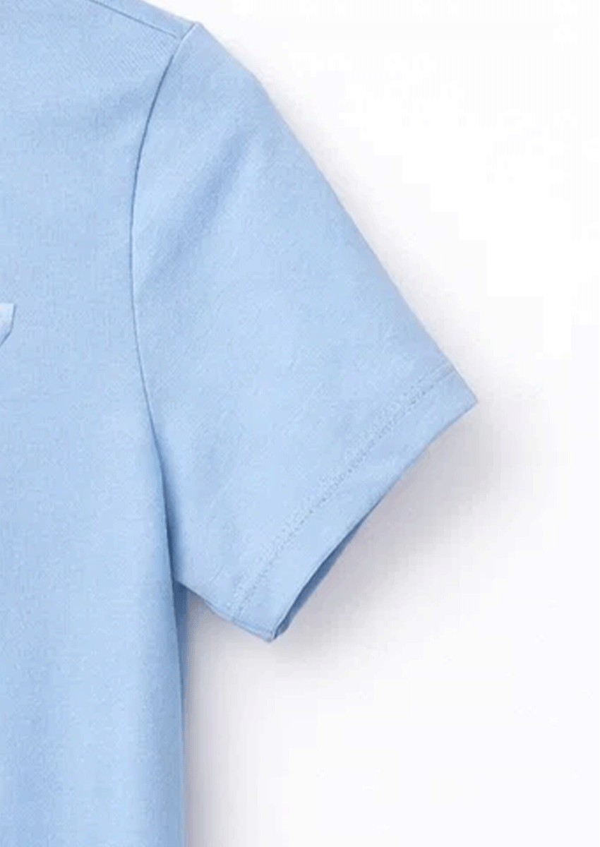 DKN Branded Boy's Sky Blue T-Shirt BTS-23