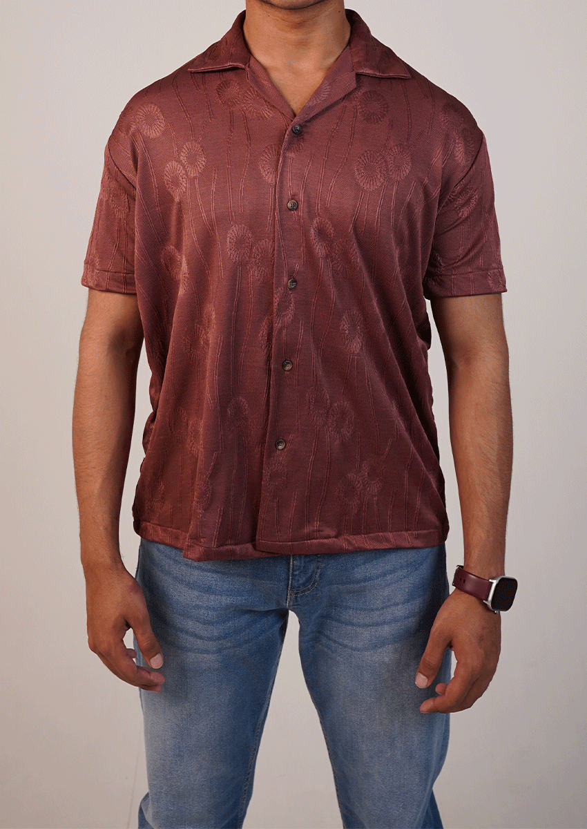 Pegadoor Branded Mens Casual Shirt-Antique Rose MCS-48