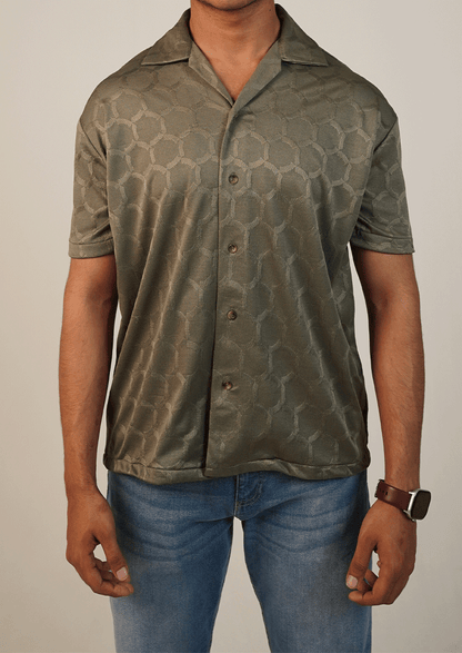 Pegadoor Branded Mens Casual Shirts-Olive MCS-49