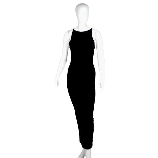 PLTT Women's Black Color Sleeveless Dress WD-04