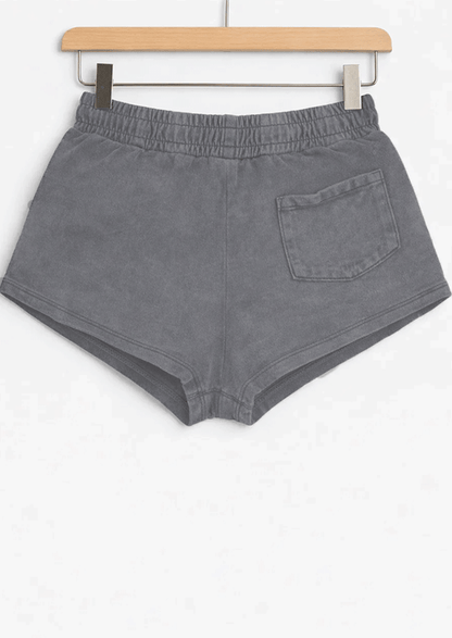 ALOS branded Womens Shorts-Charcoal grey MWS-23