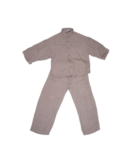 Spark Branded Women’s Premium Co-ord Set – Beige Brown WCS-33