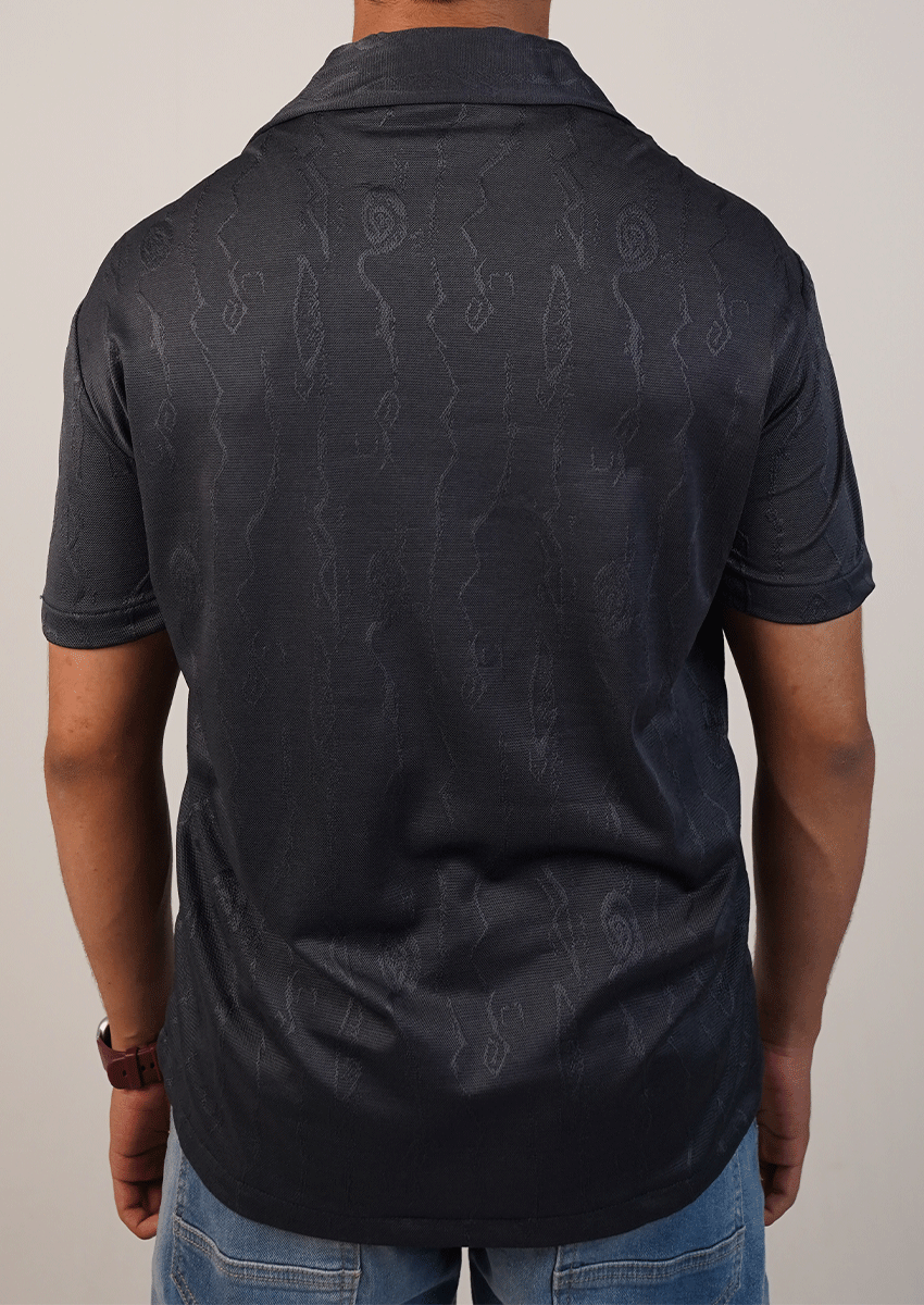 Pegadoor Branded Mens Casual Shirt-Charcoal black MCS-57