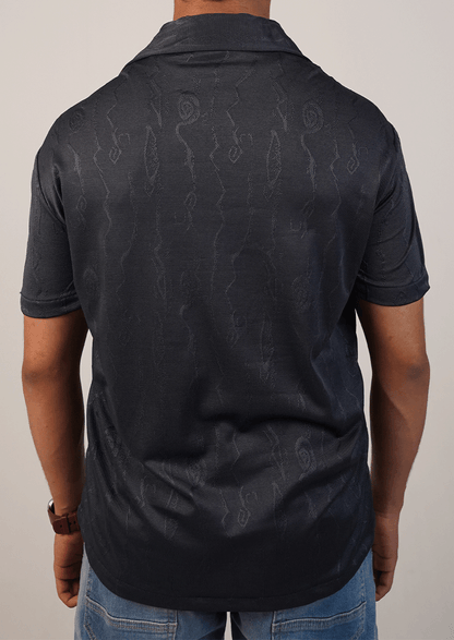 Pegadoor Branded Mens Casual Shirt-Charcoal black MCS-57