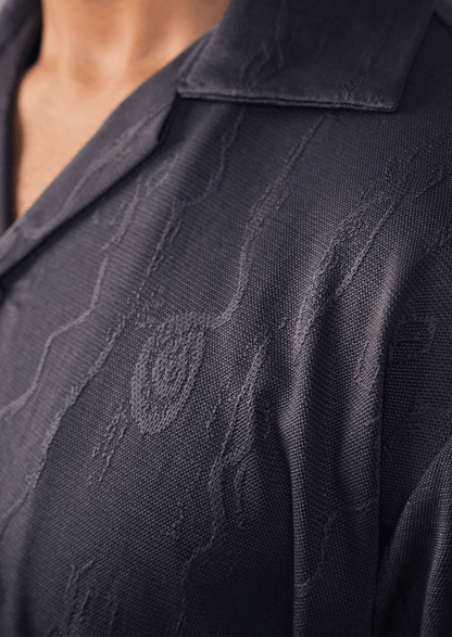 Pegadoor Branded Mens Casual Shirt-Charcoal black MCS-57