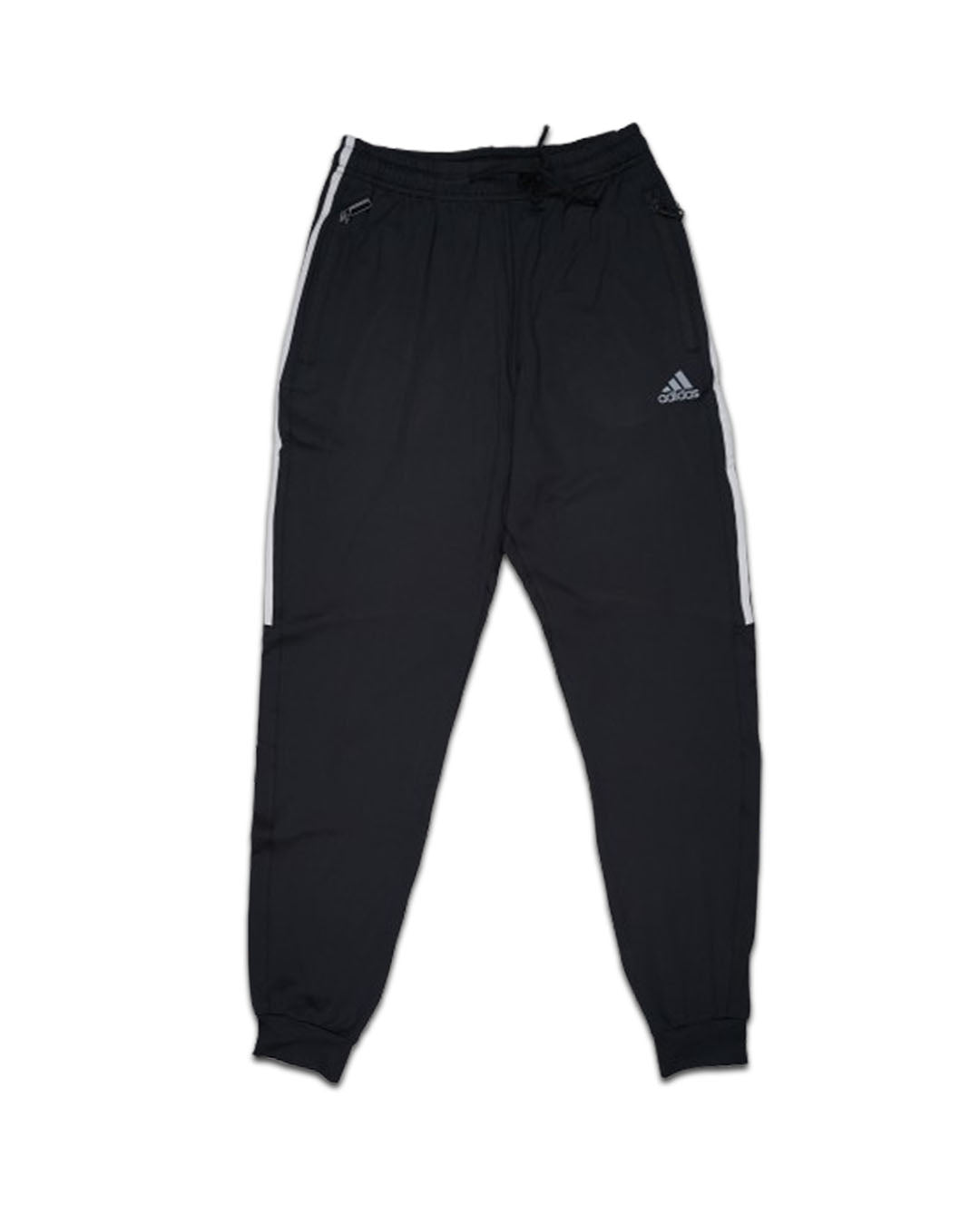 Adids Branded Men’s Black Dri-Fit Half Striped Jogger Pants MDTR-06