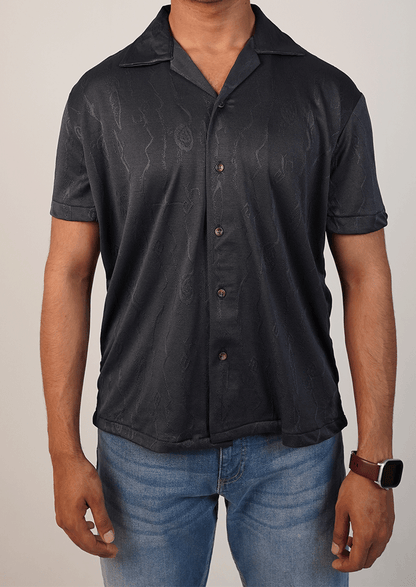 Pegadoor Branded Mens Casual Shirt-Charcoal black MCS-57