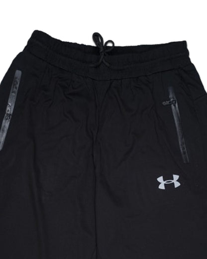 Under Armr Branded Men’s Black Dri-Fit Zipper Pocket Jogger Trouser MDTR-05