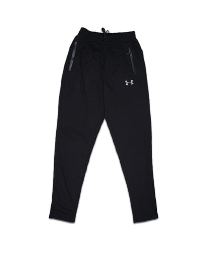 Under Armr Branded Men’s Black Dri-Fit Zipper Pocket Jogger Trouser MDTR-05