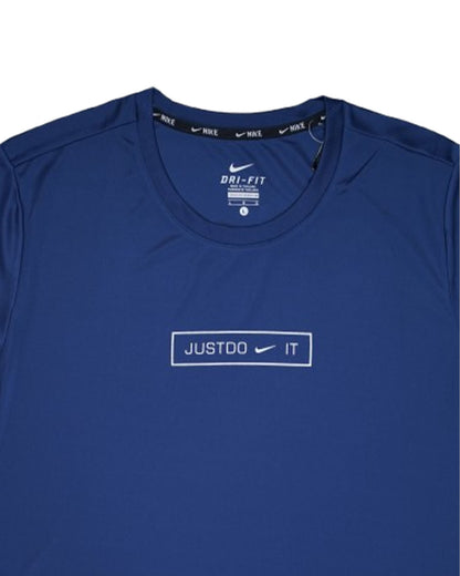 NIKK Men’s Nike Dri-FIT “Just Do It” Graphic T-Shirt – Navy Blue MDT-31