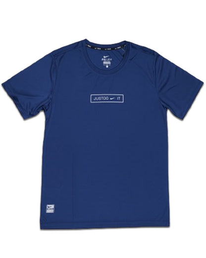 NIKK Men’s Nike Dri-FIT “Just Do It” Graphic T-Shirt – Navy Blue MDT-31