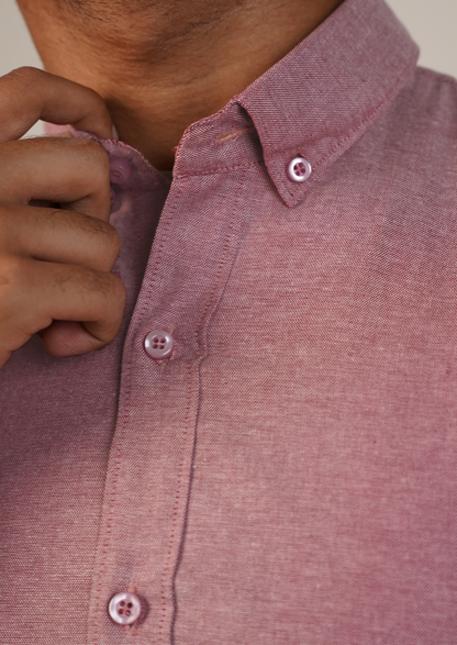 Zelig Branded Mens Formal Shirt-Bright Rose MFS-34