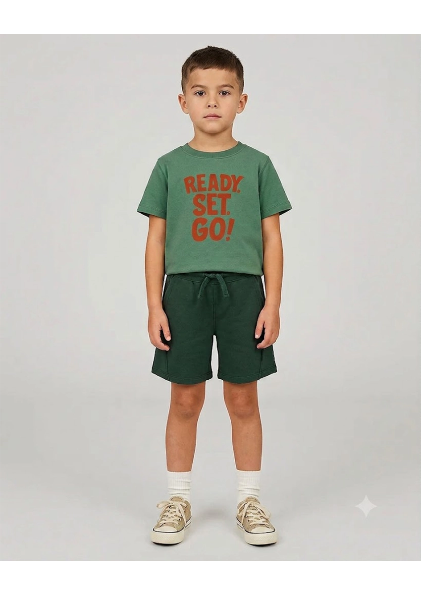 ZARRAA Boy's Premium Shorts Dark Green Color BST-12