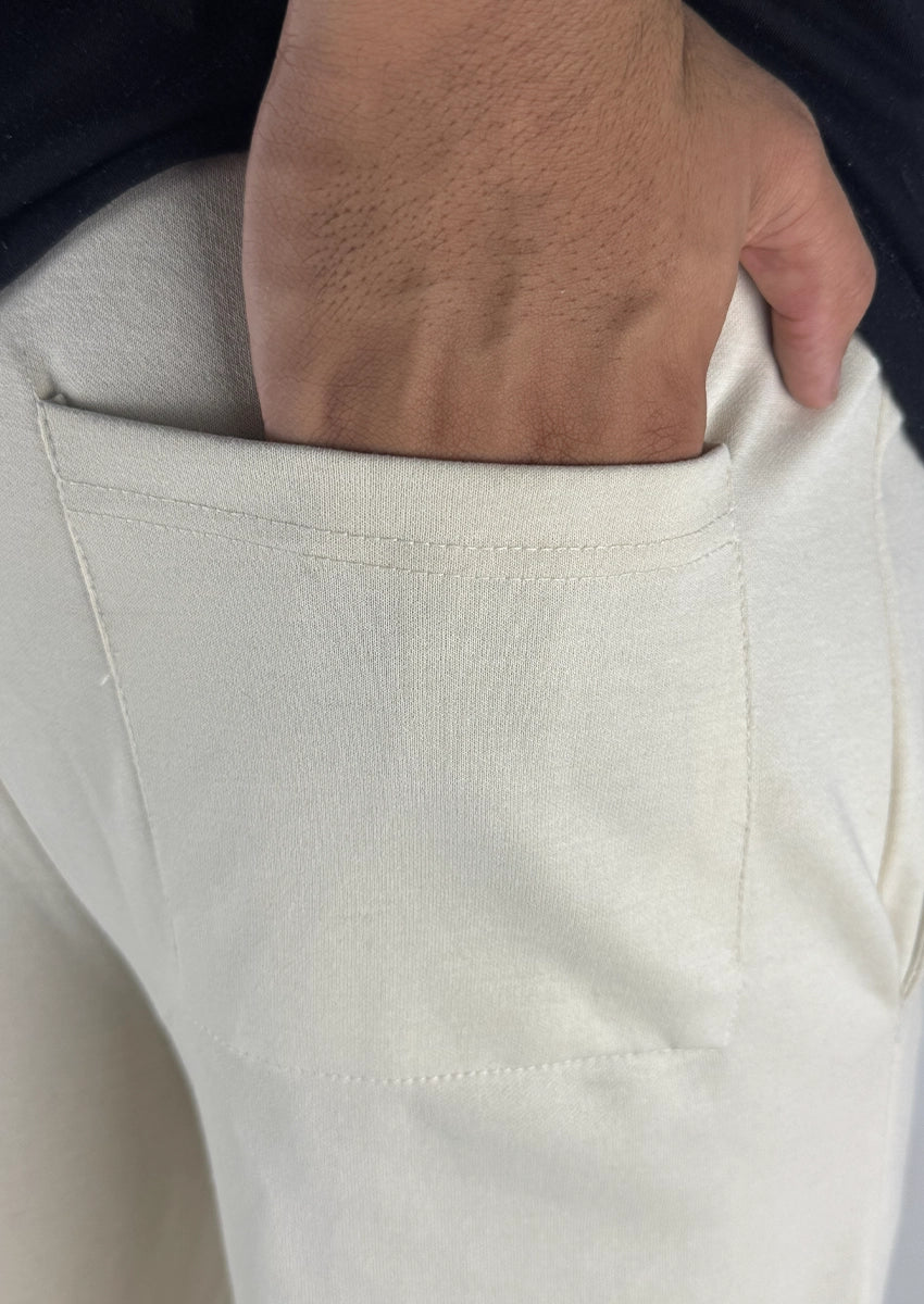 Bersk Branded Uni-Sex Trouser Cream Colour UT-44